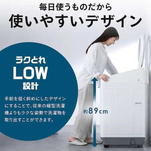 洗濯機10.5kg OSH 2連タンク TCW-105A02-W ホワイト_7