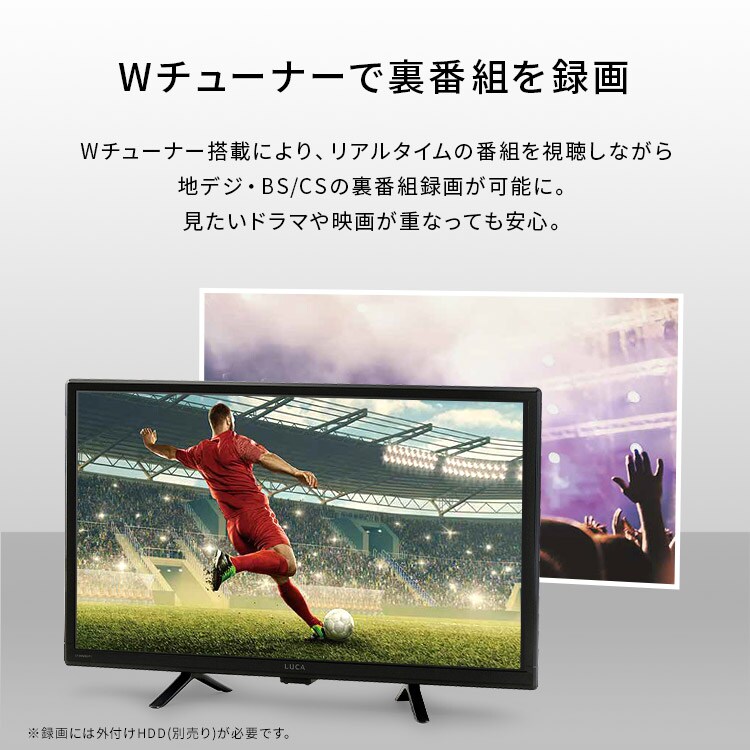 LUCA 液晶テレビ GoogleTV搭載 24V型 LT-24WGX-F1 ブラック 111146 LUCA 液晶テレビ GoogleTV搭載 24V型 LT-24WGX-F1 ブラック 111146