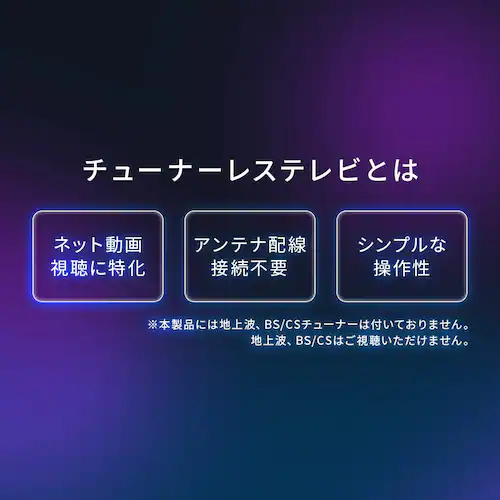 LUCA チューナーレステレビ GoogleTV搭載 24V型 LTL-24WG-F1 ブラック_2