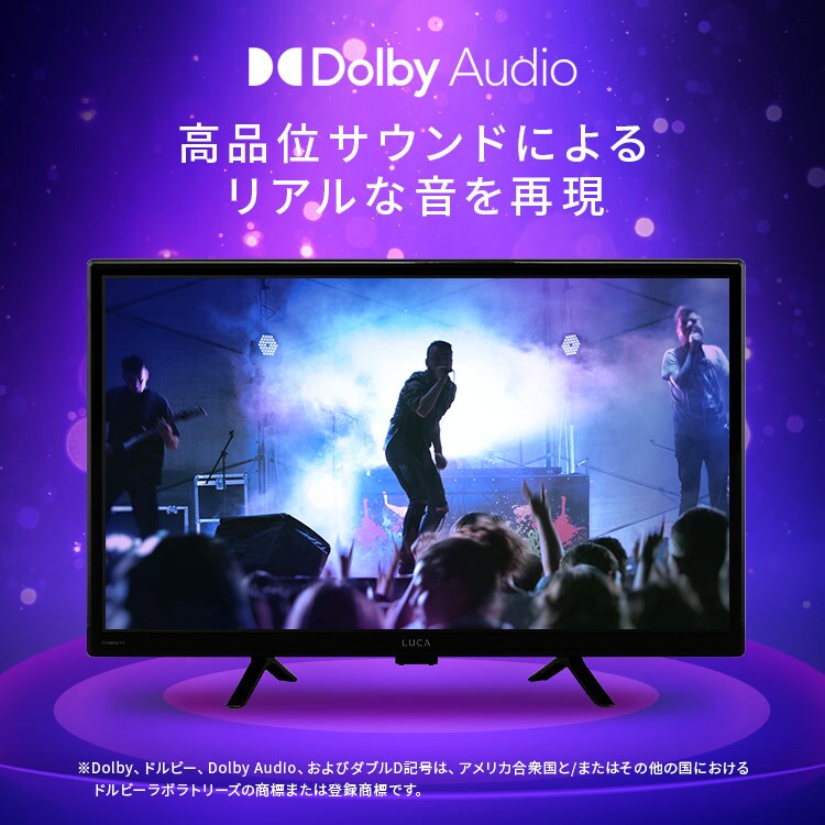 LUCA チューナーレステレビ GoogleTV搭載 24V型 LTL-24WG-F1 ブラック