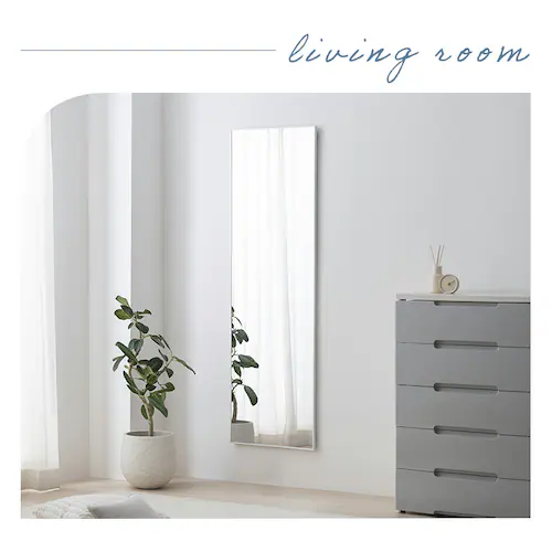 鏡 壁掛け 割れない 全身 軽量 フィルムミラー KWM-28150 シルバー_16