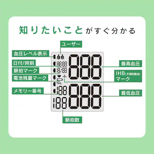 上腕式血圧計 IBPM-BUA03-W ホワイト_8