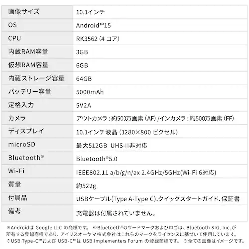 �^�u���b�g 8�C���` �y�� 64GB ���C��������3GB 4�R�A �ی�t�B�����W������ TA08E1W63-V1N �V�����p���S�[���h_13