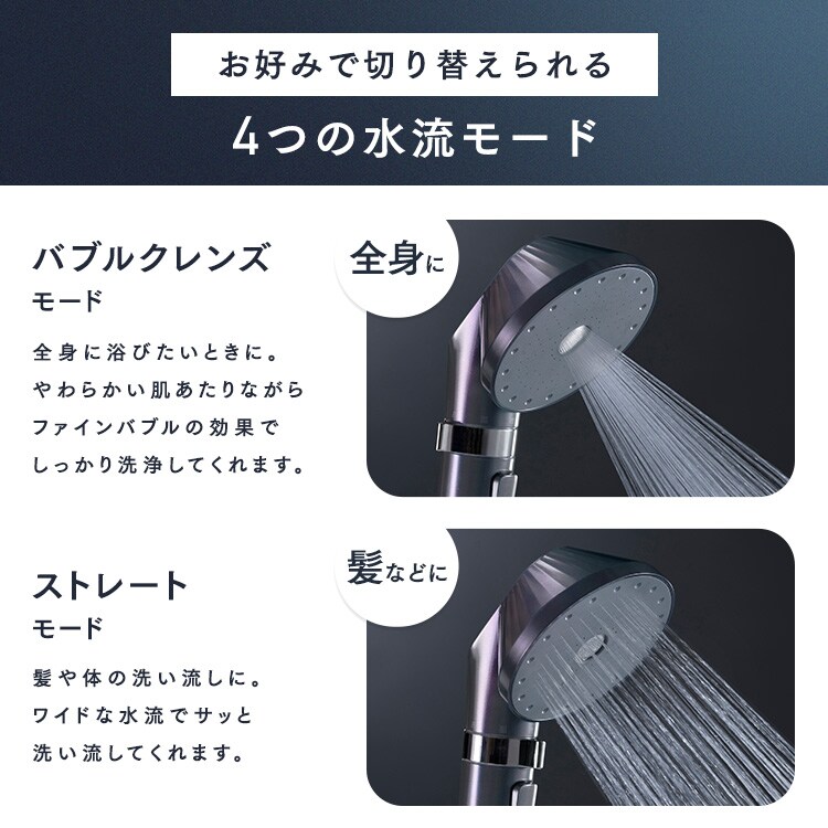 MiCOLA ウルトラファインバブル クレンジングシャワーヘッド SHJ-M01-W