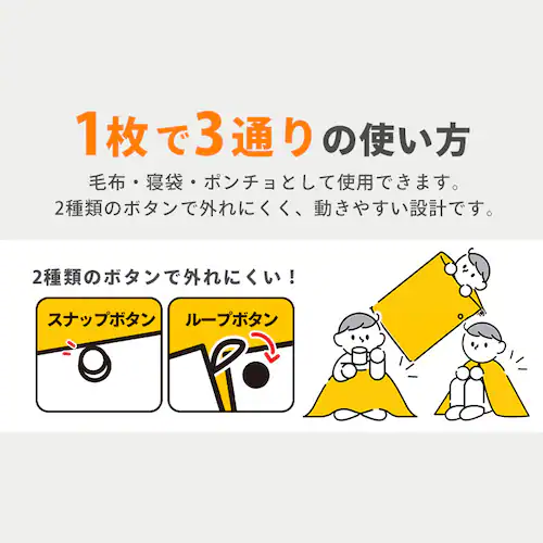 3way毛布 M-3BM ブラウン_2