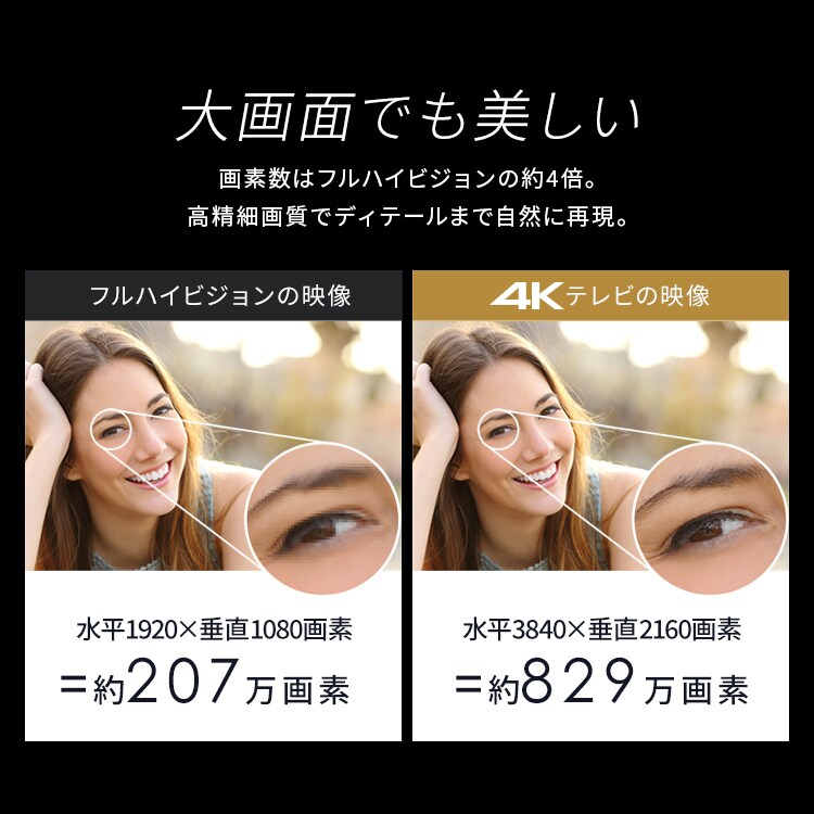 LUCA 液晶テレビ GoogleTV搭載 50V型 4K HDR LT-50UGX-F1 112082