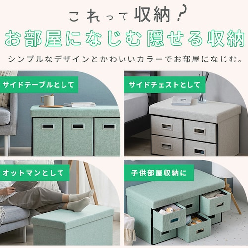 3WAY 引き出し収納ボックス 引き出し3つタイプ SST3H-76 ライトブルー_12