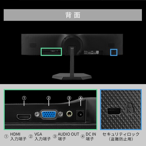 ���j�^�[ 21.5�C���` �f�B�X�v���C LUCA DT-KF215R-B_16