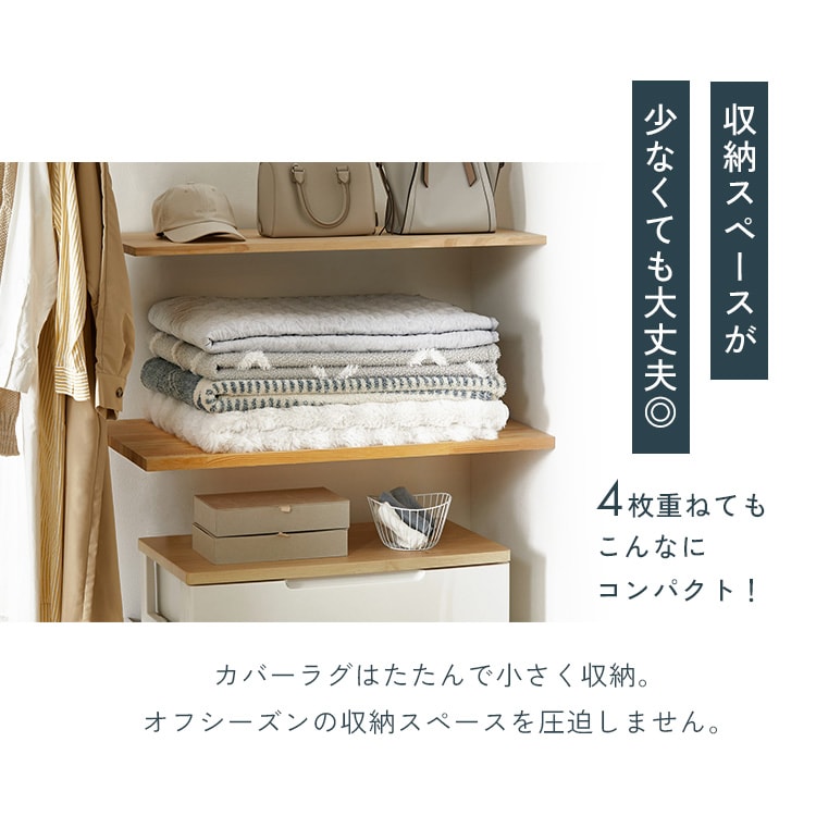 数量限定！洗濯ネットおまけ付き】ラグ クッションラグ はがして洗える