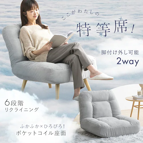 2WAY��l�|���|�P�b�g�R�C���\�t�@ WPCS-1S ���C�g�O���[_2