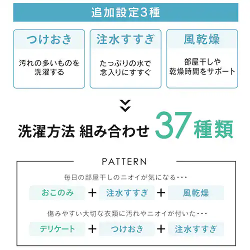 洗濯機 5kg OSH fit ガチ落ち極渦洗浄 ラクとれLOW設計 一人暮らし ITW-50B01-W ホワイト_10