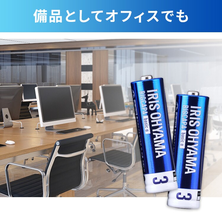 BIGCAPA basic α アルカリ乾電池 単3形×100本セット LR6Bba/100SET