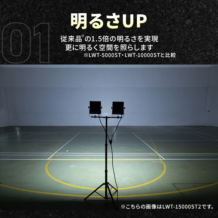 LEDスタンドライト 7500lm LWT-7500ST2 112877 │アイリスオーヤマ公式