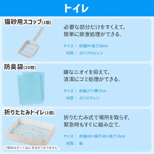 【犬用】ペット用防災セット 15点セット PBSI-15_27