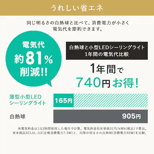 ���^�V�[�����O���C�g ���` 600lm �d���F SCL6L-U2_8