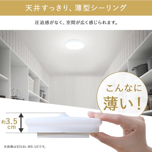 ���^�V�[�����O���C�g ���` 600lm �d���F �l���Z���T�[�t SCL6L-MS-U2_3