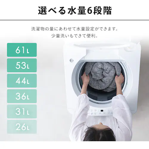 ����@ 8kg OSH �K�`�����ɉQ��� �ȃG�l �ߐ� ���N�Ƃ�LOW�݌v ��l��炵 �t�@�~���[���� ITW-H803H-W_13