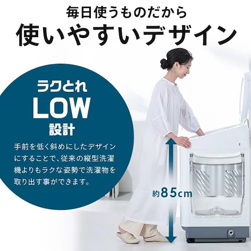 ����@ 8kg OSH �K�`�����ɉQ��� �ȃG�l �ߐ� ���N�Ƃ�LOW�݌v ��l��炵 �t�@�~���[���� ITW-80A02-W�y������s�z_7
