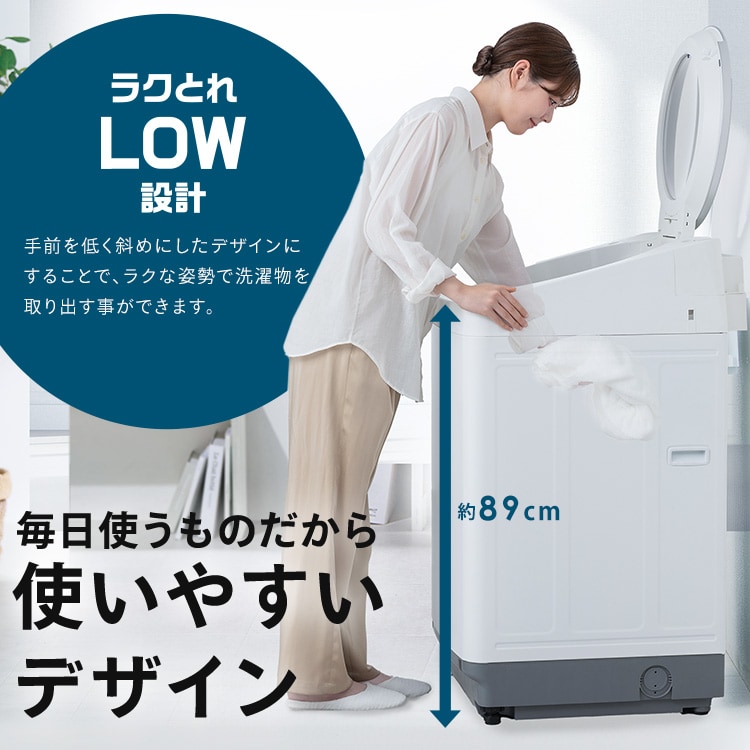 洗濯機 10kg 設置費込み OSH 2連タンク 洗剤自動投入 ガチ落ち極渦洗浄