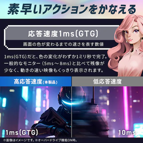 ゲーミングモニター 27inch DG-AW2718S 23.8inch DG-AF2320S 全7色_7