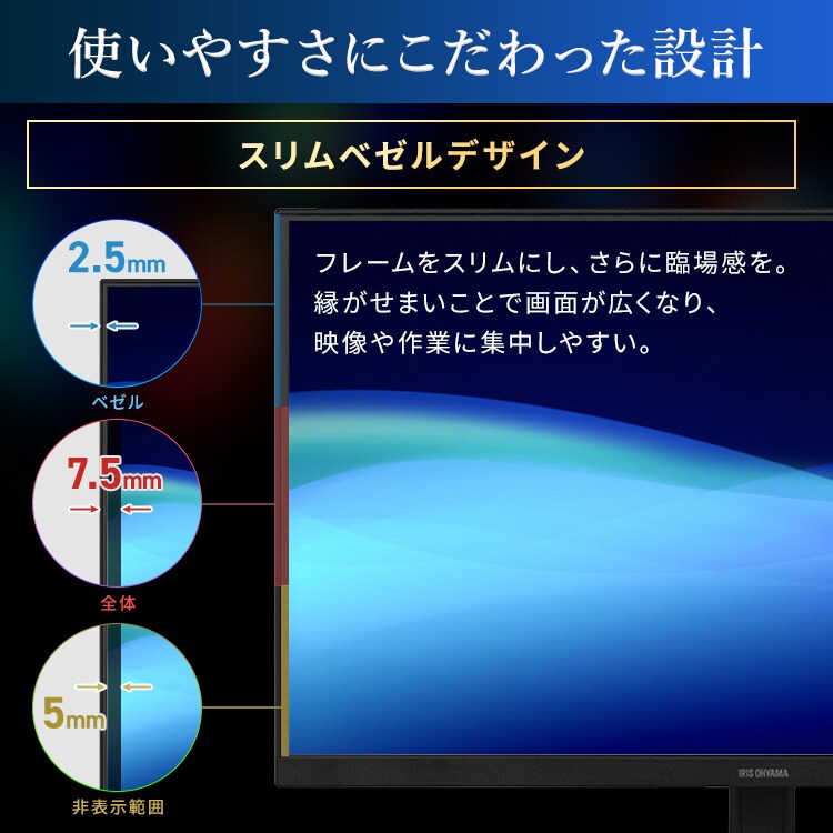モニター 23.8インチ ディスプレイ LUCA Type-C対応 LUCA DC-CF235S-B