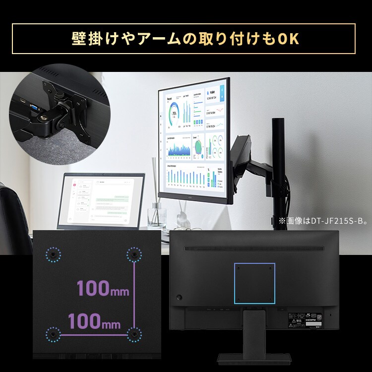 モニター 23.8インチ ディスプレイ LUCA Type-C対応 LUCA DC-CF235S-B