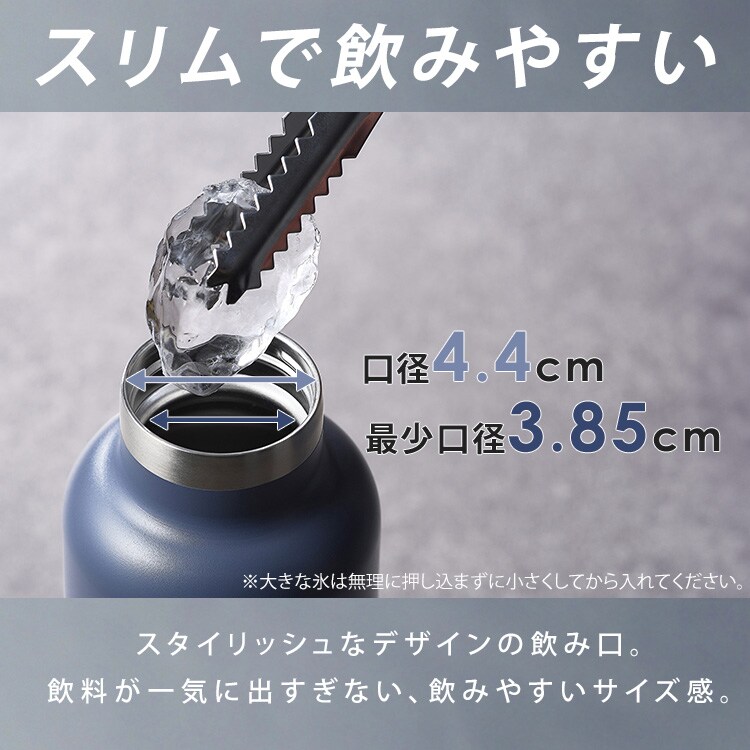 水筒 高保冷ステンレスマグボトル HCM-750 ダークグレー アイリス