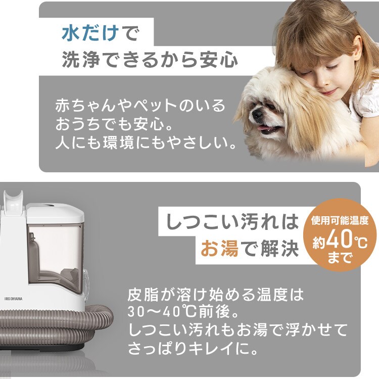 6%OFF】リンサークリーナー RNSH-P10 ホワイト 114406 │アイリス