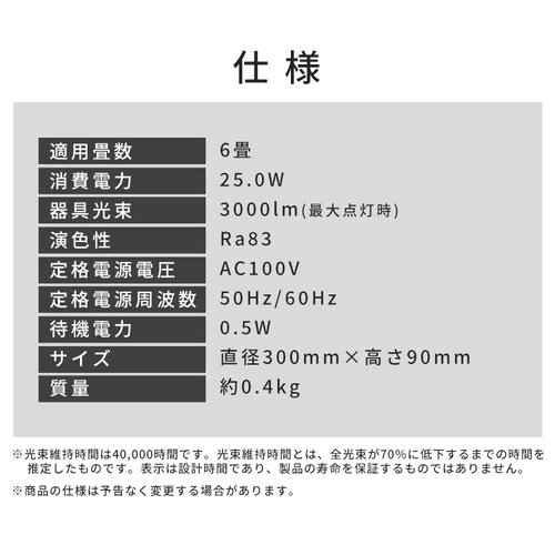 LED�V�[�����O���C�g 6�� �������F AGLED ACLM-6DLG_12