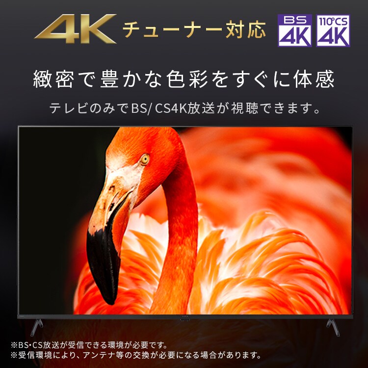 LUCA 液晶テレビ GoogleTV搭載 65V型 4K LT-65UGX-G1 ブラック 115330