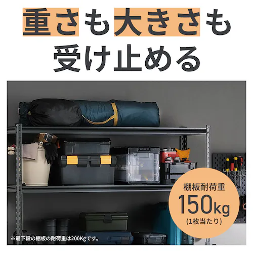アングルスチールラック ANRー8818L ホワイト_4