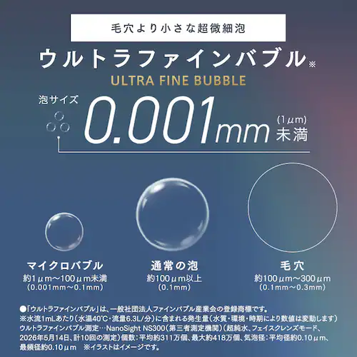 ウルトラファインバブルクレンジングシャワーヘッド SHS-M01-S プラチナモーヴ_5