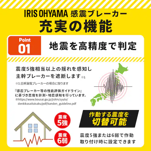 感震ブレーカー ブレーカー遮断タイプ IR-KB-B_4