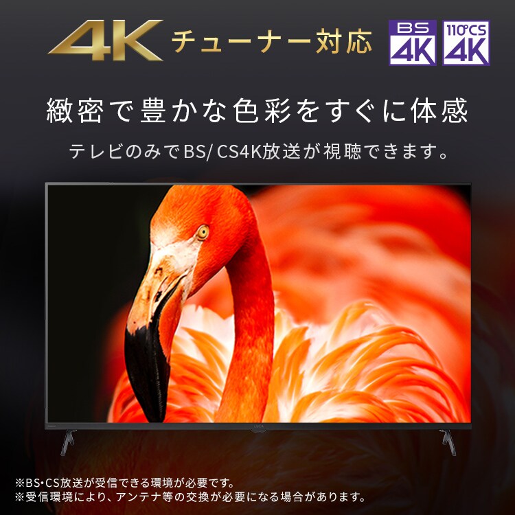 LUCA 液晶テレビ GoogleTV搭載 50V型 4K LT-50UGX-G1 ブラック 115703