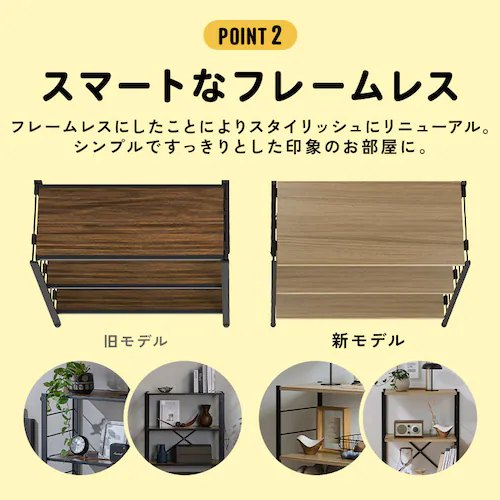 組立簡単 連結スチールラック KRSR5-W560 ホワイト_5