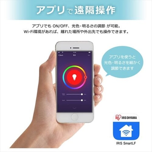 GoogleHomeMini �`���[�N GA00210-JP�{LED�d�� E26 �L�z�� 60�`���� RGBW���F �X�}�[�g�X�s�[�J�[�Ή� LDA10F-G/D-86AITG_8