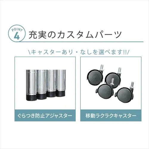 【3台セット】スチールラック 幅91cm メタルラック 5段 キャスター付き SE-918EC (ポール直径25mm・棚板5枚)_8