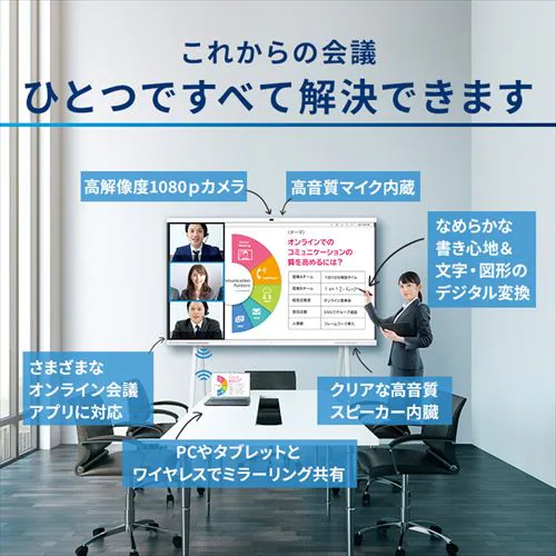 インタラクティブホワイトボードS 65インチ スタンドセット【代引き不可】_5