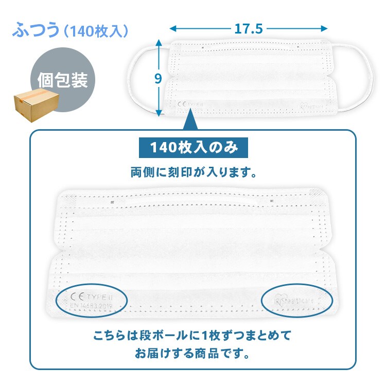 120枚】ディスポーザブルマスク ふつうサイズ ホワイト 大容量