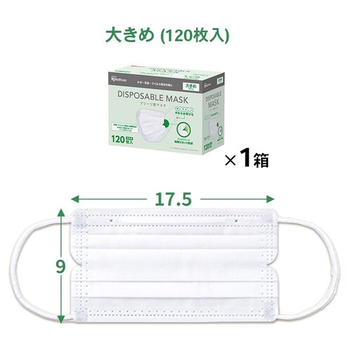 �y120���z�f�B�X�|�[�T�u���}�X�N DISPOSABLE �}�X�N �ӂ��T�C�Y 30���~4 �Z�b�g  �v���[�c�}�X�N �s�D�z_7