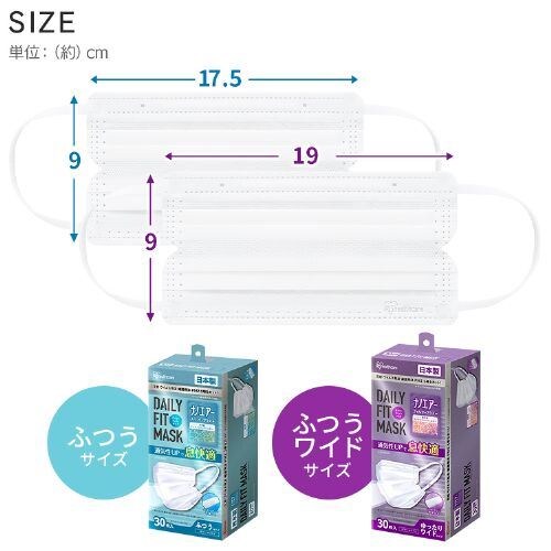 �y30���z  DAILY FIT MASK (���S��4mm) �}�X�N �����߃T�C�Y �i�m�G�A�[�t�B���^�[�v���X_14