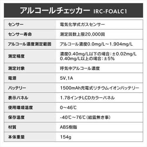 �A���R�[���`�F�b�J�[ ��F�،^ �J�E���^�[�X�^���h �N���E�h���� IRC-AL-F8AN1-C�y������s�z_18