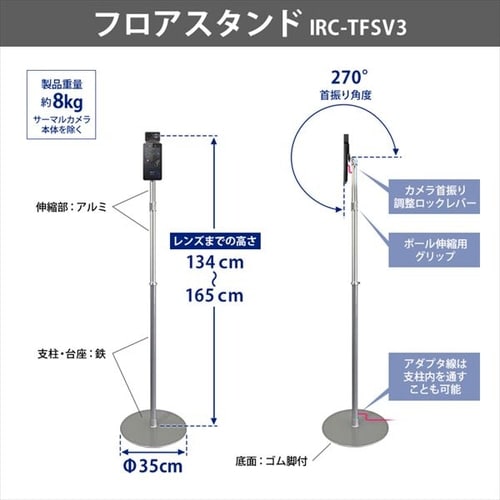 AIサーマルカメラPRO カウンタースタンドセット IRC-F1672DX 1915150