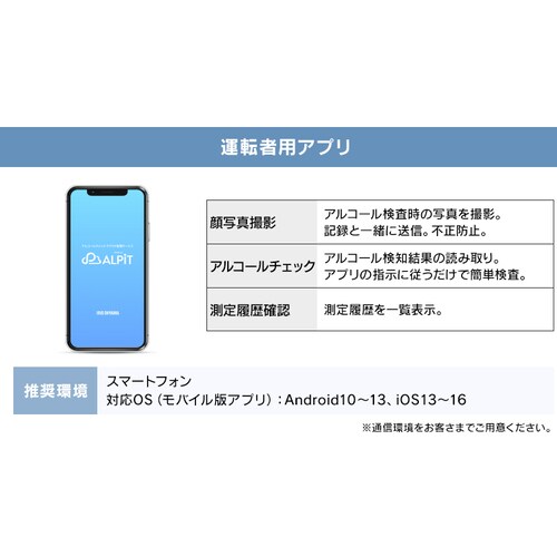 �A���R�[���`�F�b�J�[ �g�ь^ �N���E�h���� ���d�r4�{�t�� IR-AC002_20