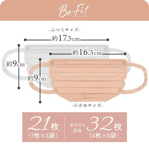 �y21���z ���t�B�b�g �J���[�}�X�N �ӂ��T�C�Y 7�����~3 �y�[���x�[�W���~�l�C�r�[ �y������s�z_9