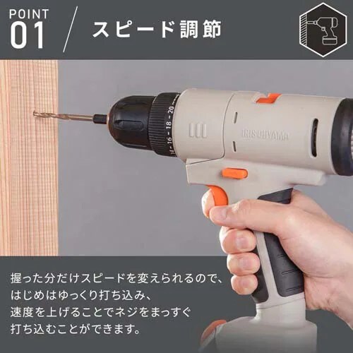4点セット】マルチギア 充電式ドリルドライバーセット＋サンダーヘッド