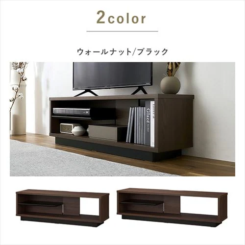 テレビ台 オープンタイプ OTS-100SR ウォールナット/ブラック_12