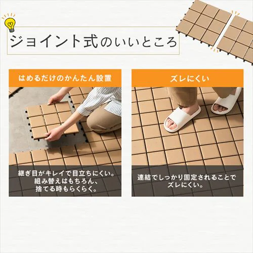 【9個セット】セラミック調タイルデッキ CTD-300 ブラウン_3