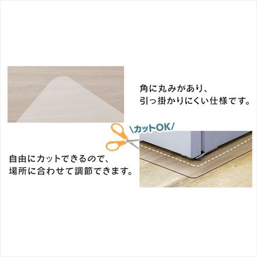冷蔵庫下床保護シート　Sサイズ✖︎11個 冷蔵庫下床保護シート アイリスオーヤマ Sサイズ RSS-S クリア 202065