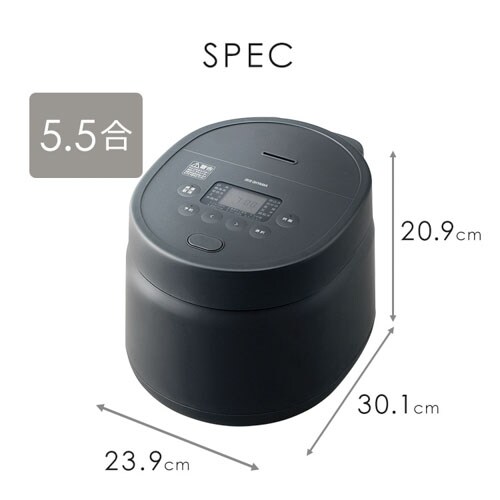 炊飯器 5.5合 マイコン式 SHK-NR110-HA 極厚銅釜 アッシュ 202377